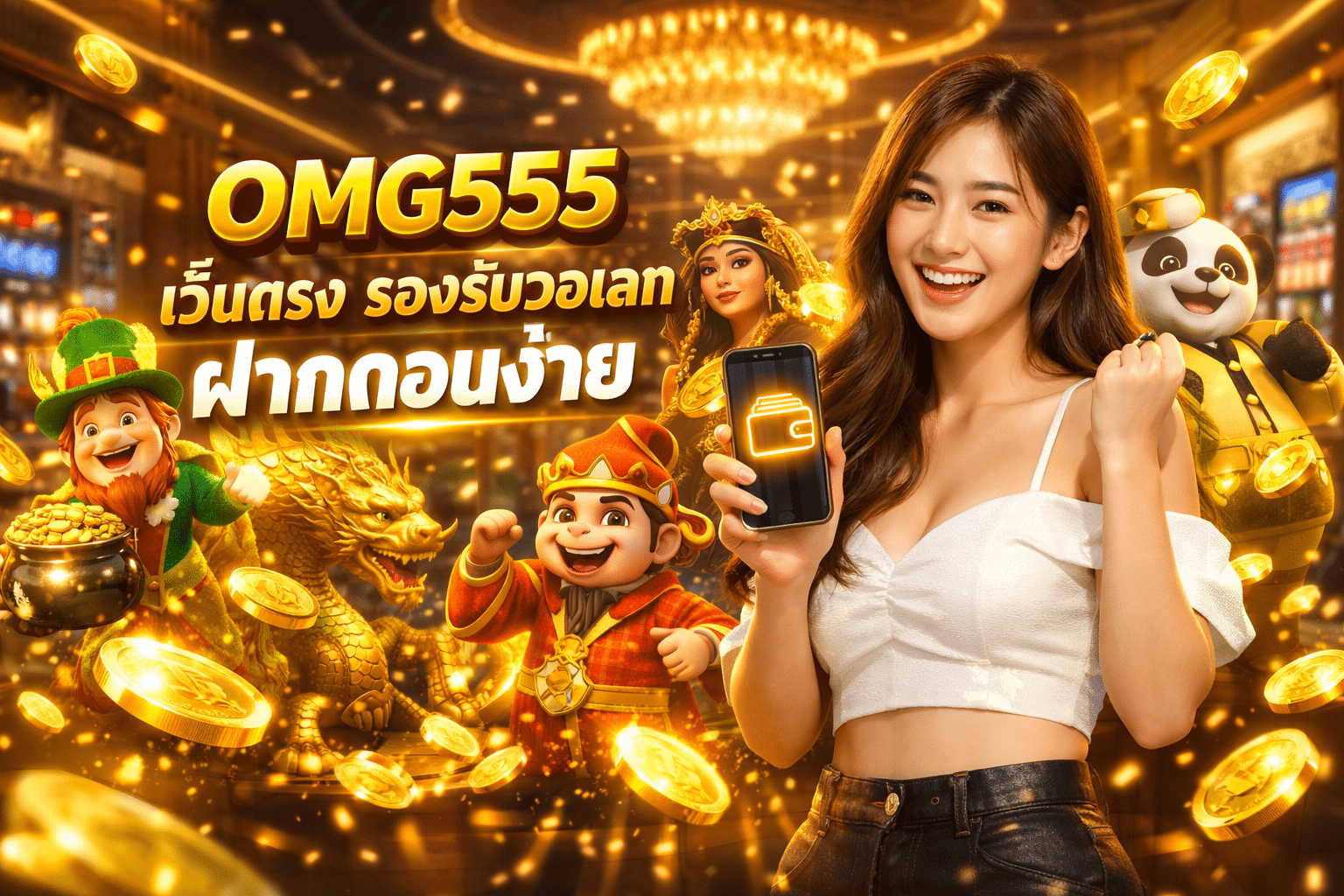 OMG555 เว็บตรง รองรับวอเลท ฝากถอนง่าย